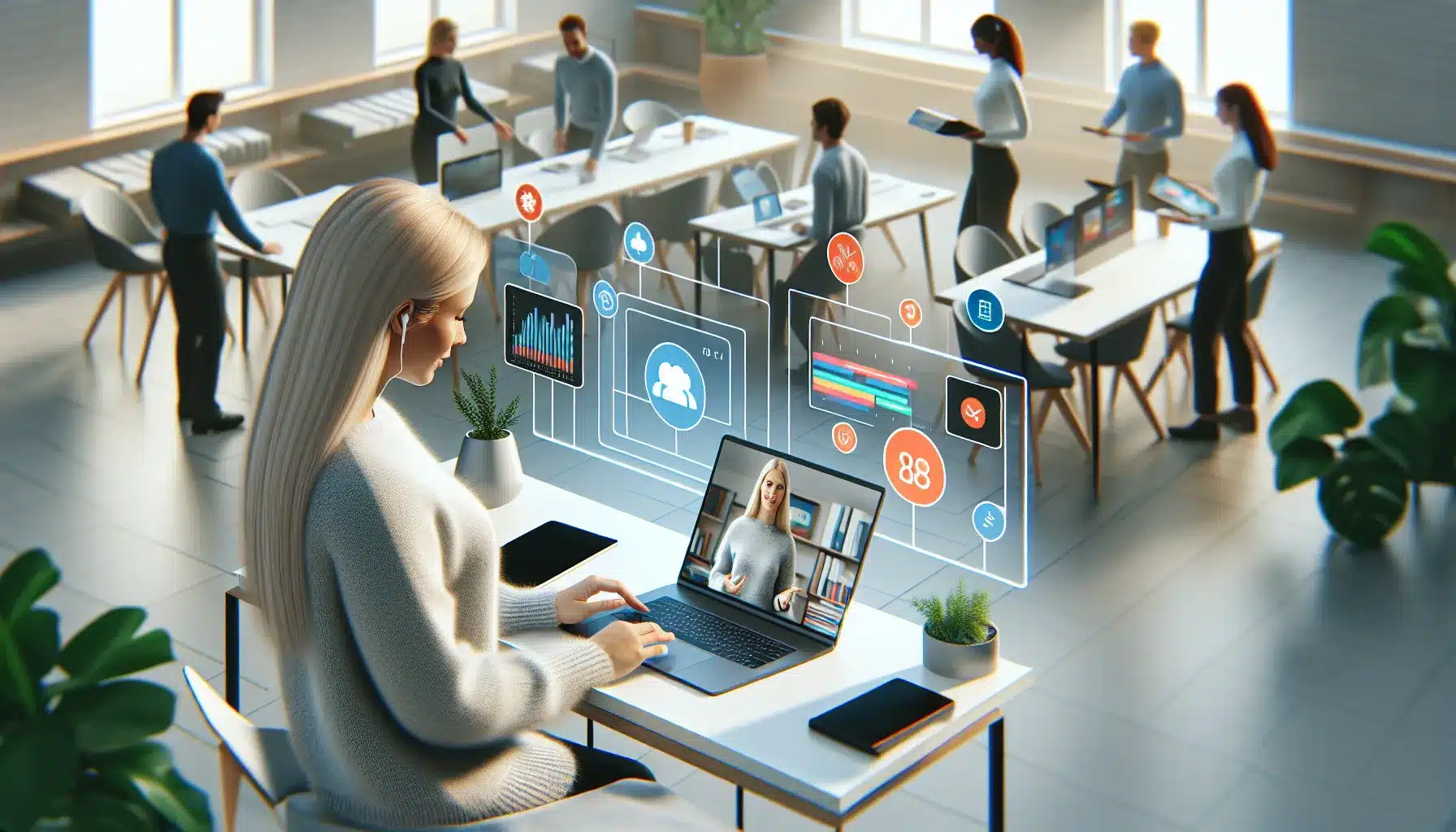 Fjernarbeid 3. 0: smarte l&oslash;sninger for det digitale kontoret og en mer effektiv arbeidshverdag &ndash; illustrasjon 2